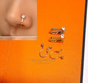 None Piercing Clip-on Nose Ring Pin, Fake Nosering Cuff Pin