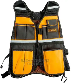 Ingco Tool Vest | Safety Vest Bag Max.(3KG) 7 Pockets