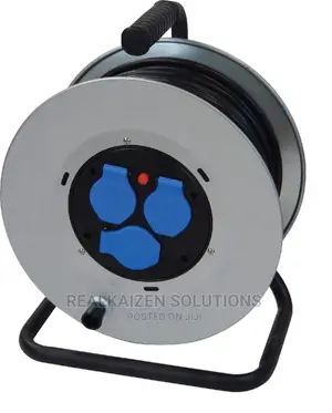 Italy FRIGGERI 3 Way Socket Plug Extension Cable Reel 50m