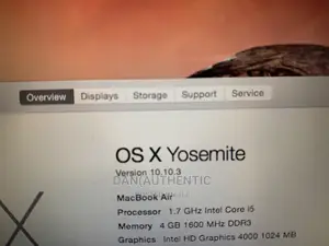 Laptop Apple MacBook Air 2012 4GB Intel Core i5 SSD 128GB