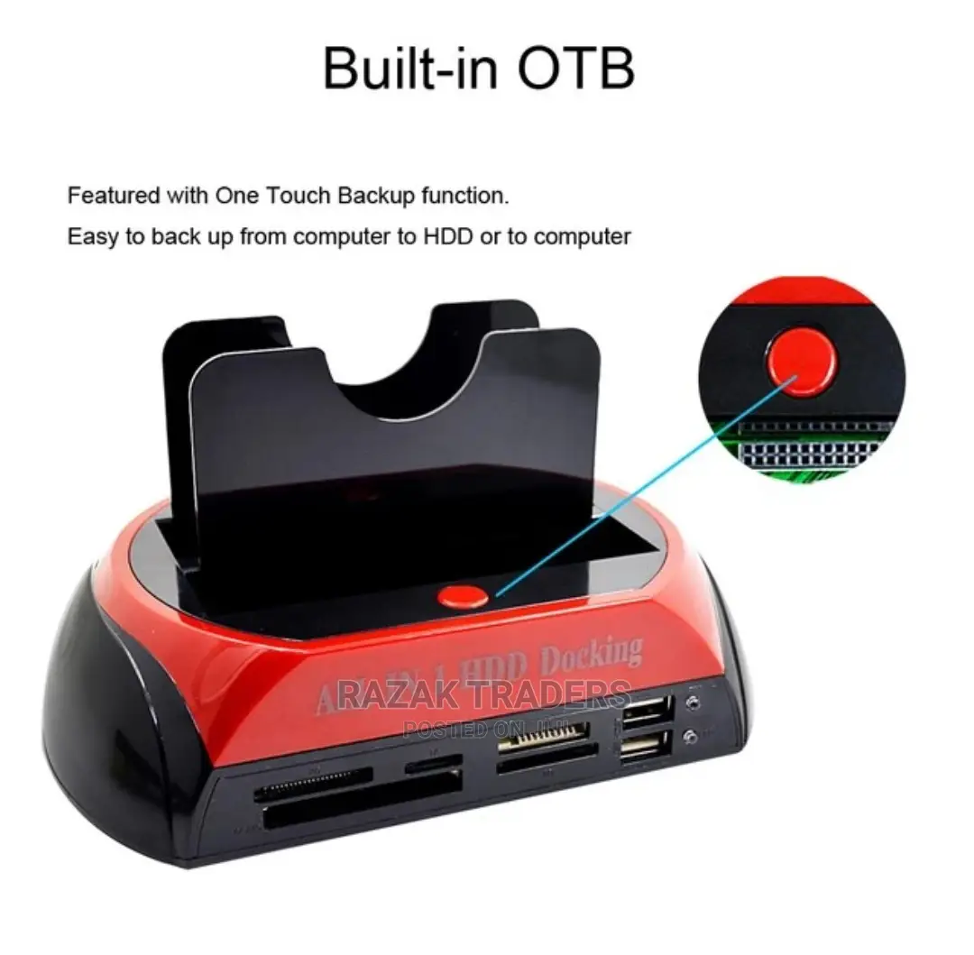 All in 1 HDD Docking Station USB 2.0 2.5" 3.5"