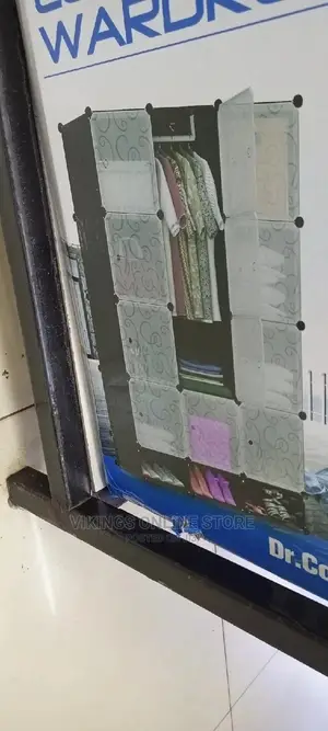3 Column Classy Plastic Wardrobe With Shoe Rack