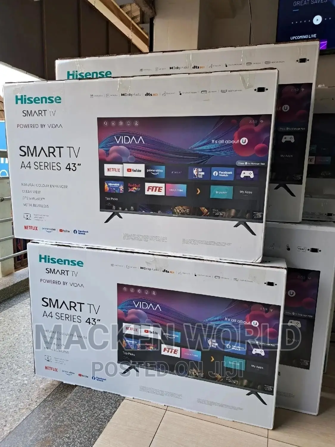 43 Hisense Smart Satellites Frameless A4 Series