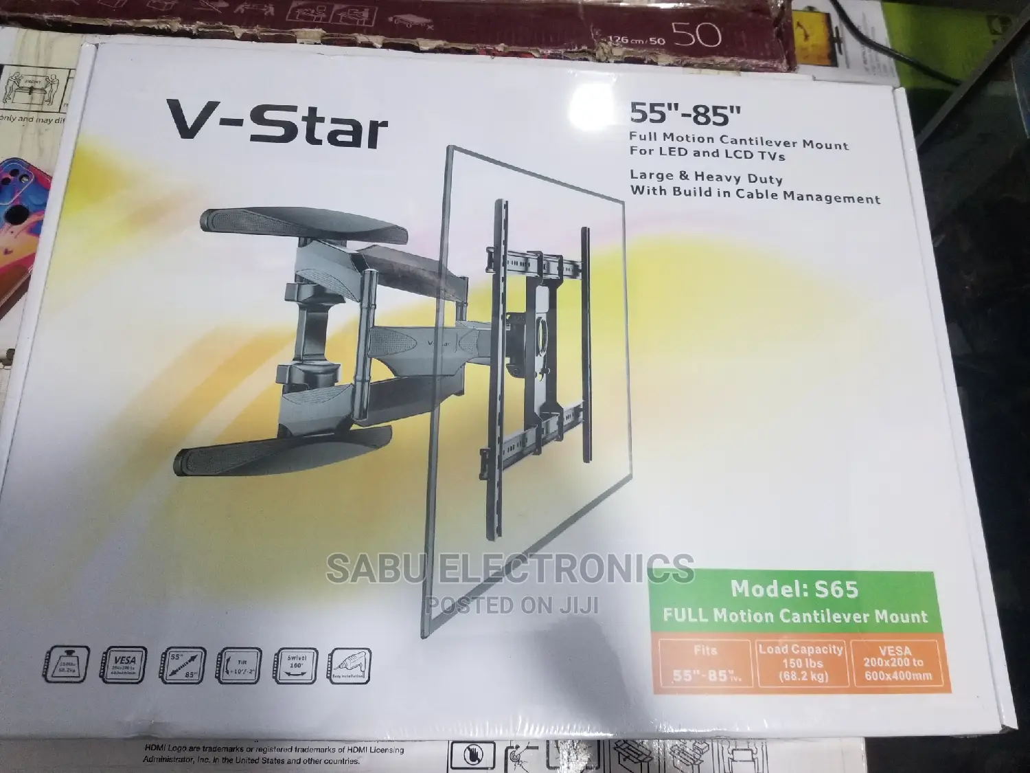 Heavy Duty TV Wall Mount Suitable for 55 to 85 Inch