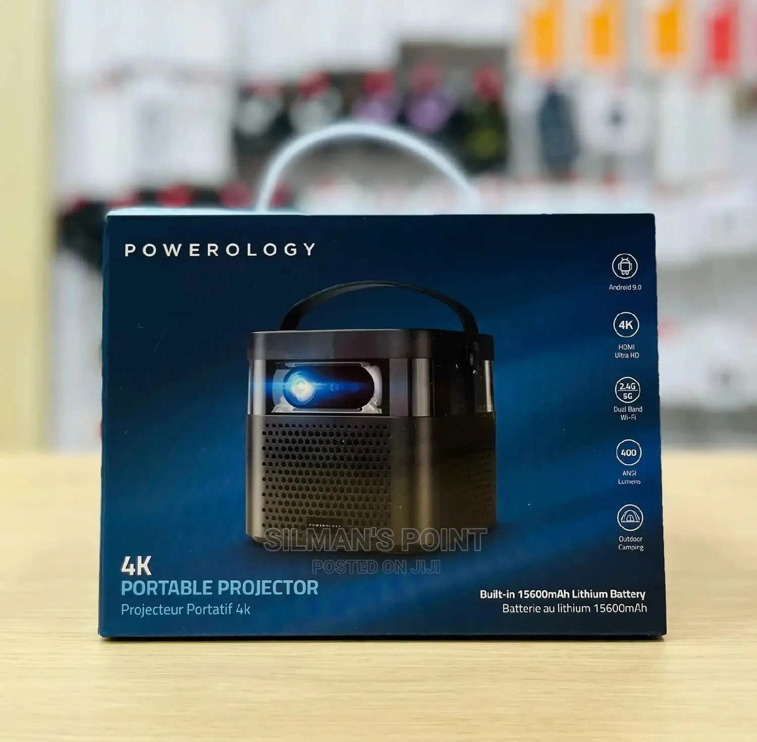 Powerology 4K Portable Projector