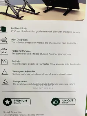 X Foldable Laptop Stander