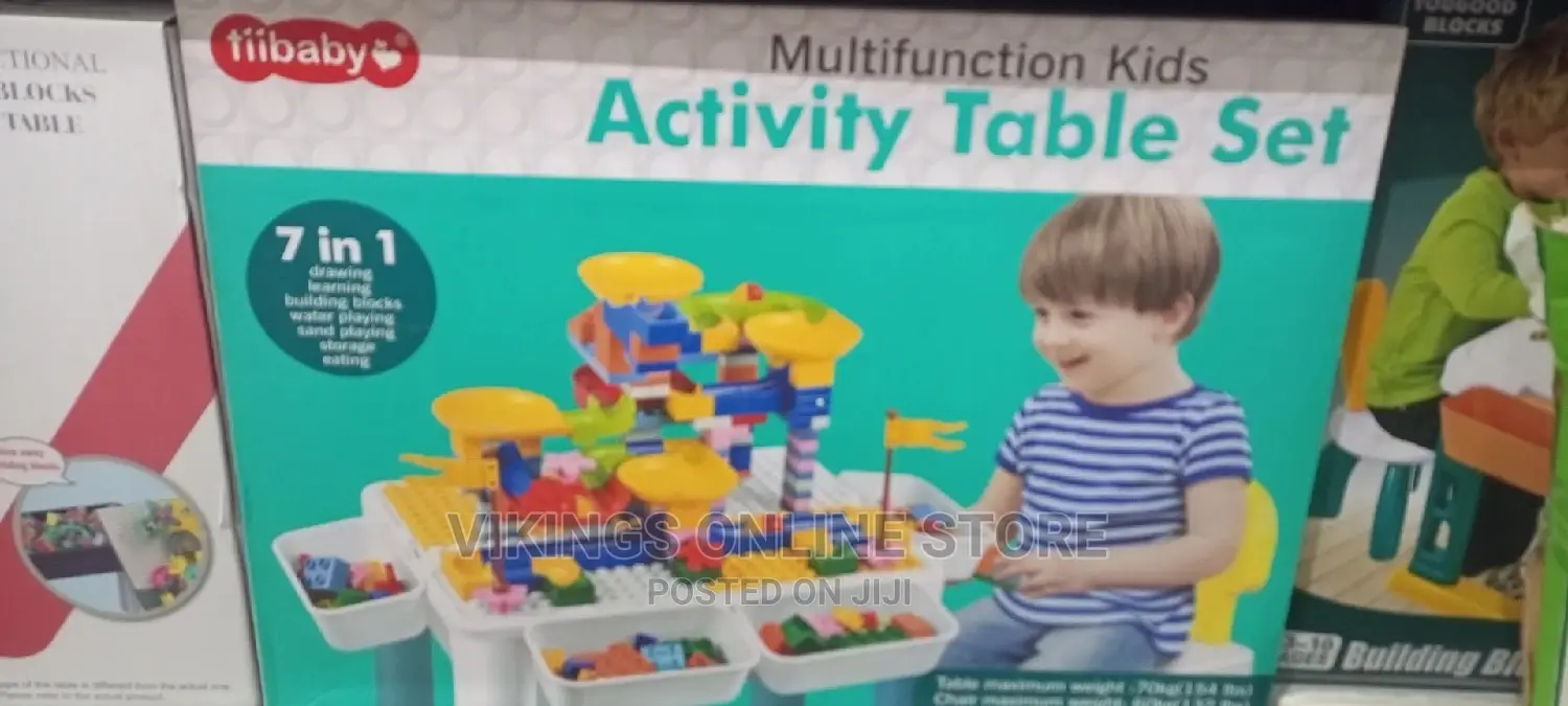 7 in 1 Multifunction Kids Activity Table Set.