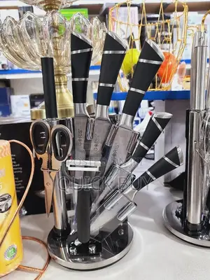 9 Pcs Knife Set With Rotating Table