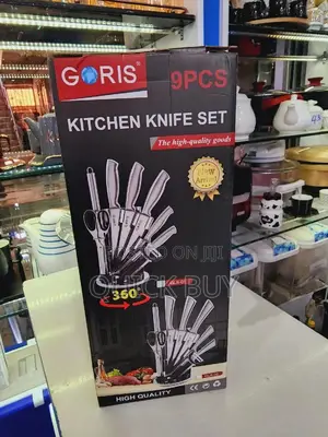 9 Pcs Knife Set With Rotating Table