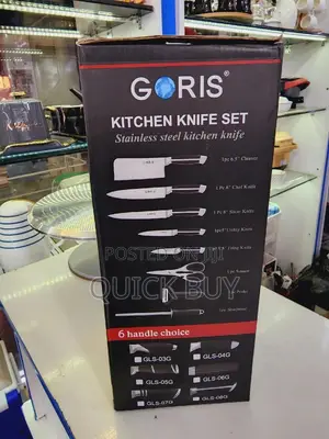 9 Pcs Knife Set With Rotating Table