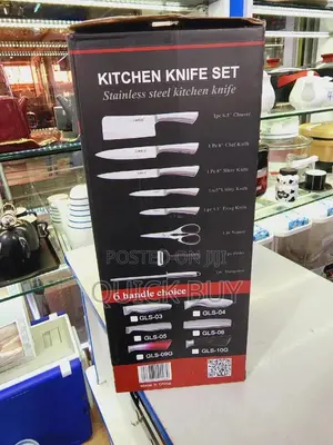 9 Pcs Knife Set With Rotating Table