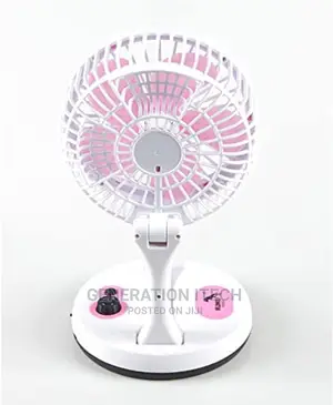 Rechargeable Folding Fan With Led Light