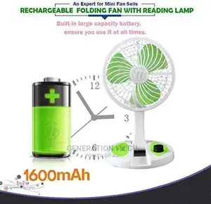 Rechargeable Folding Fan With Led Light