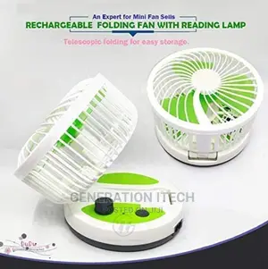 Rechargeable Folding Fan With Led Light