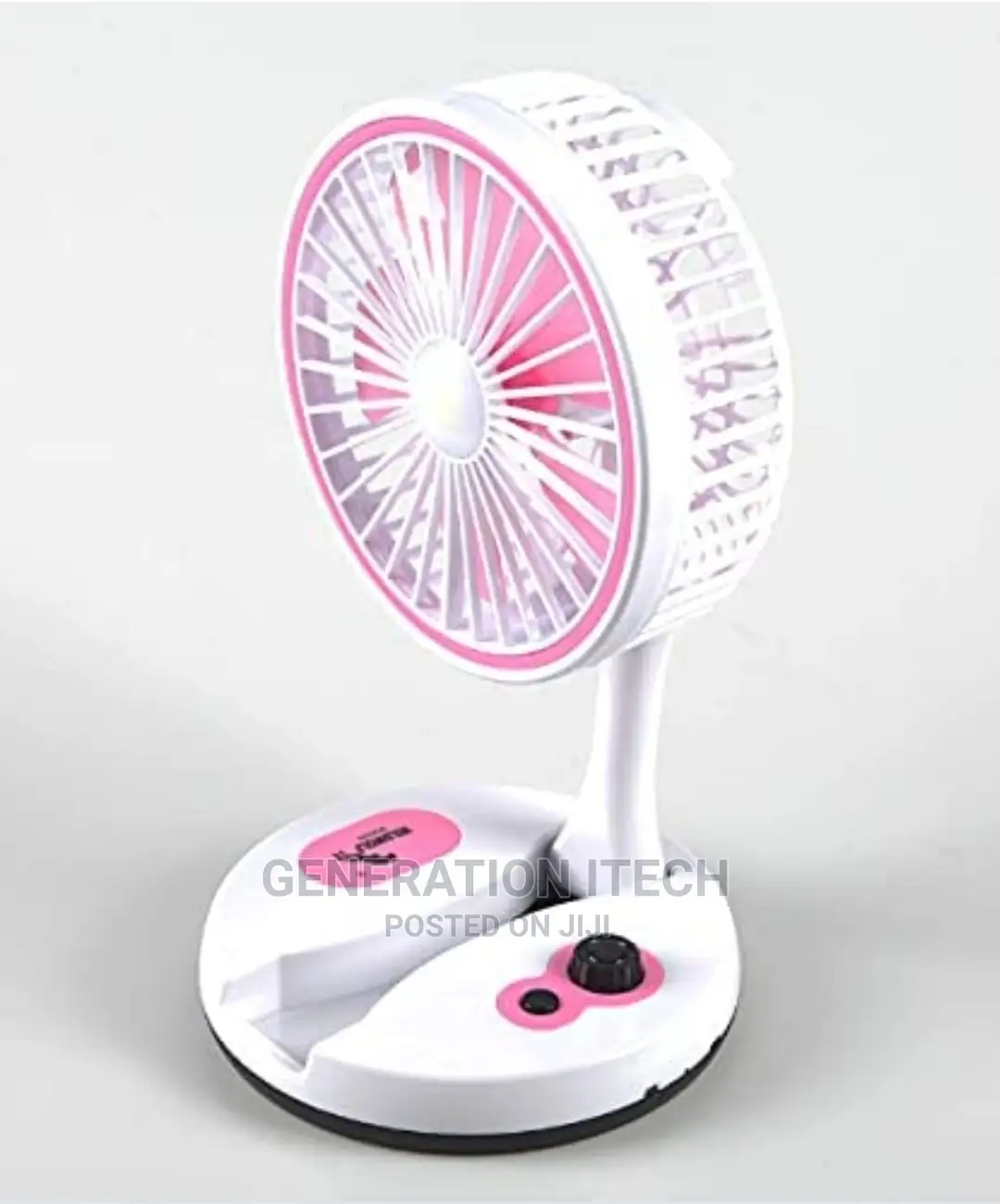 Rechargeable Folding Fan With Led Light