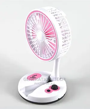 Rechargeable Folding Fan With Led Light