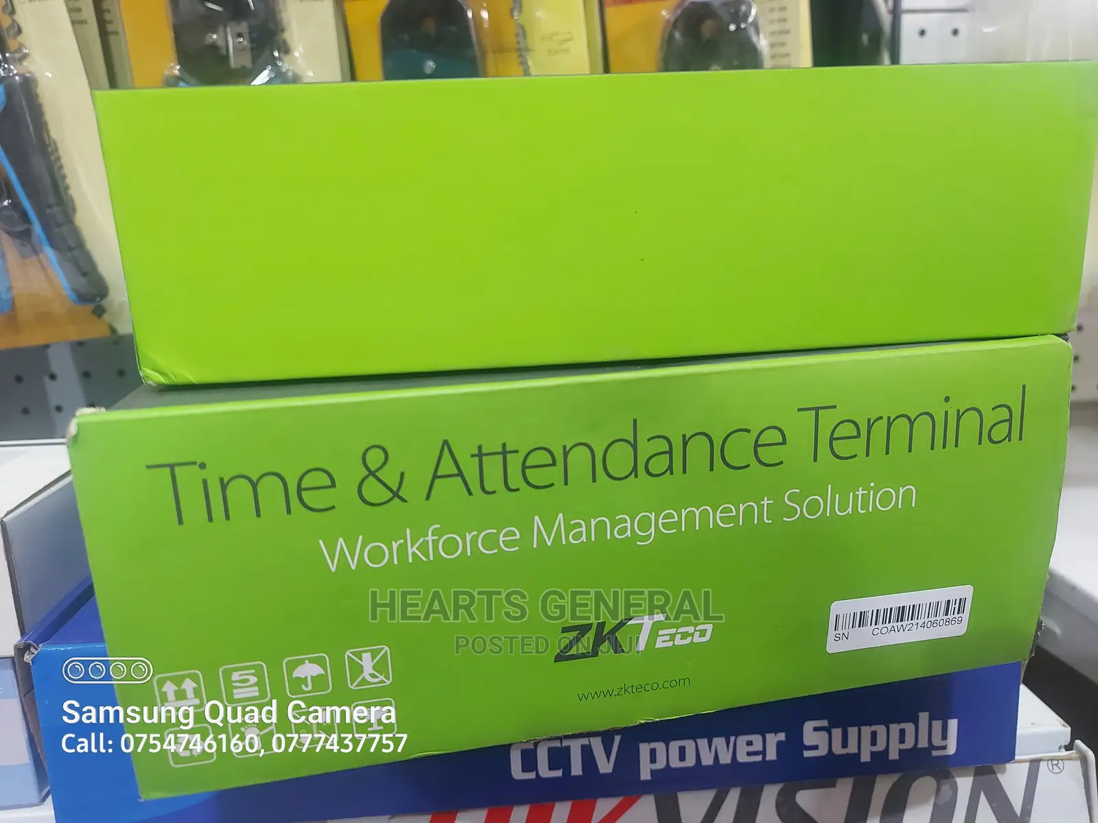 Zkteco F18 Time And Attendance Machine.