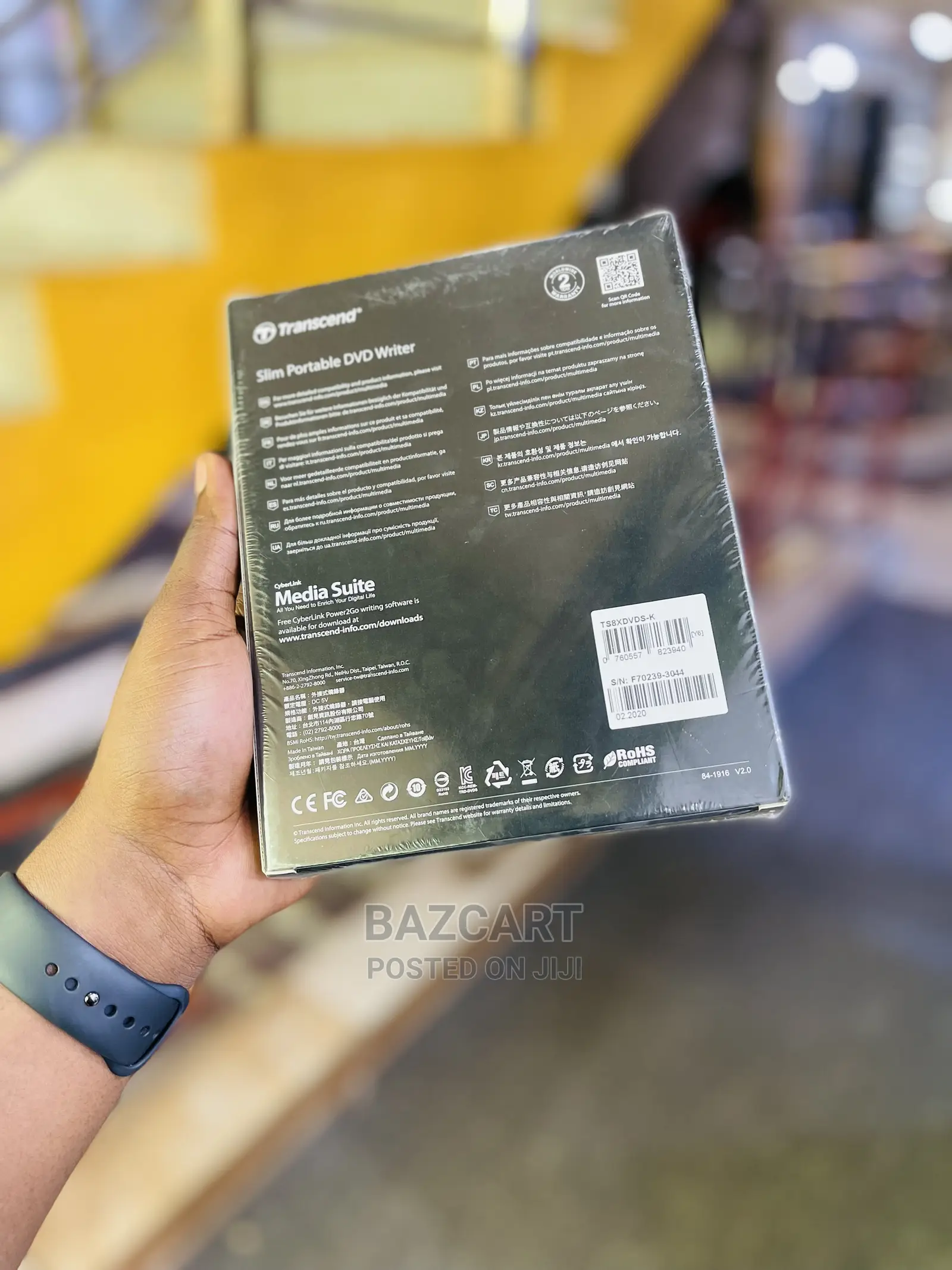 Transcend Slim Portable External Cd / Dvd Reader and Writter
