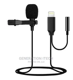 Lavalier Microphone for iPhones With Headphone Play Bac