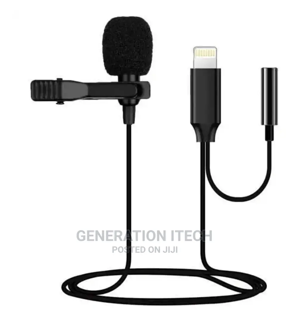Lavalier Microphone for iPhones With Headphone Play Bac