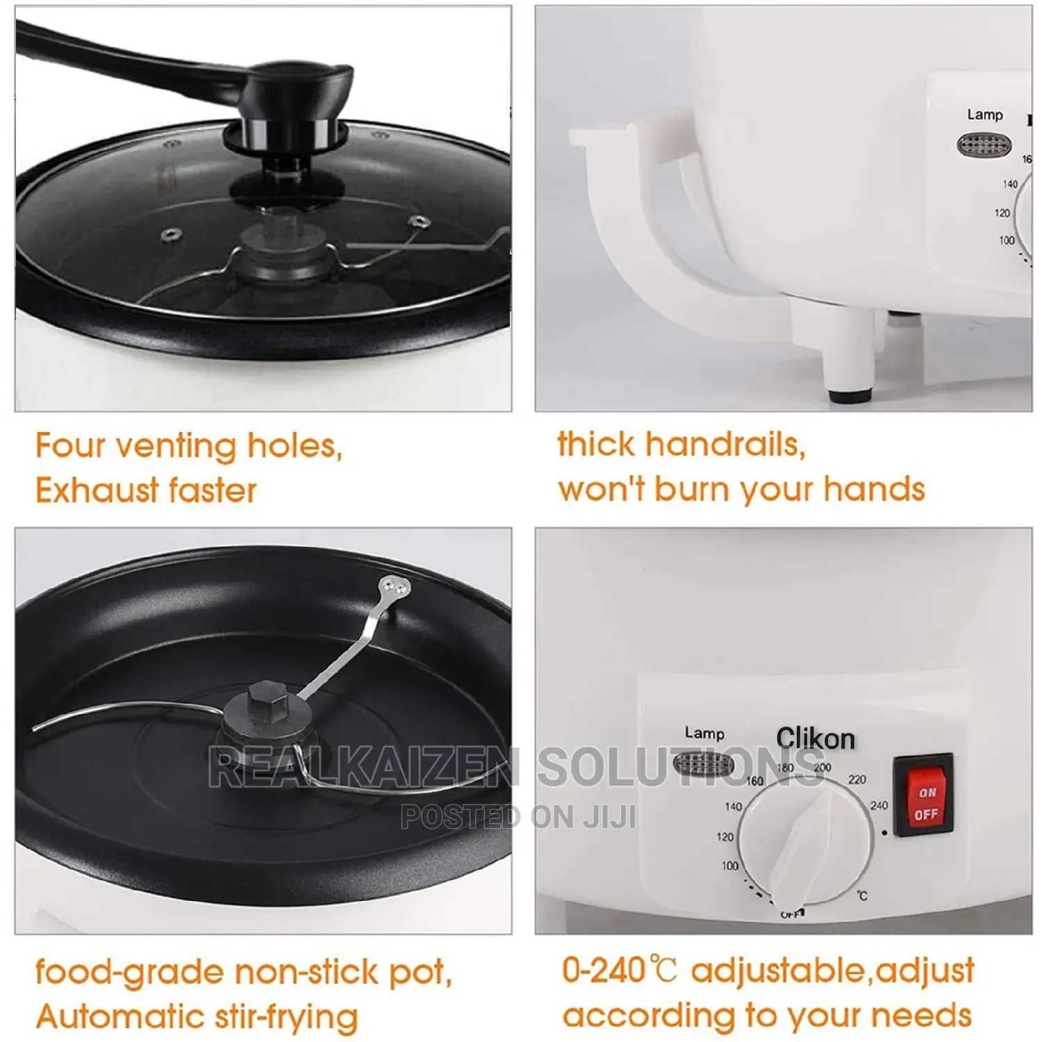 CLIKON Electric Coffee and Nuts Roaster 800W