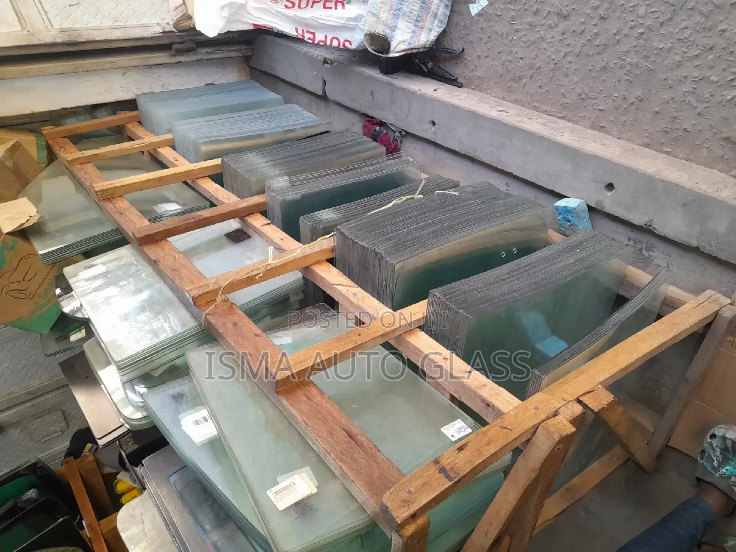 Windscreen Glass and Rear Boot Glass.