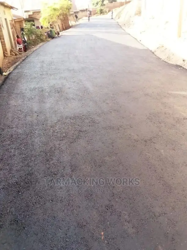 Tarmacking Access Roads And Compounds