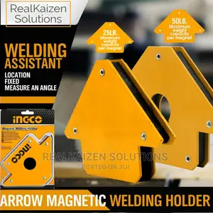 INGCO Heavy Duty Insulated Steel Welding Magnet Holder 2pcs
