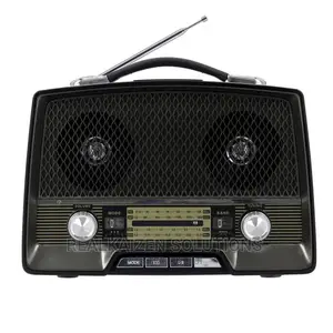 GEEPAS Rechargeable Retro Fm Bt Mp3 Aux USB TF Ac/Dc Radio