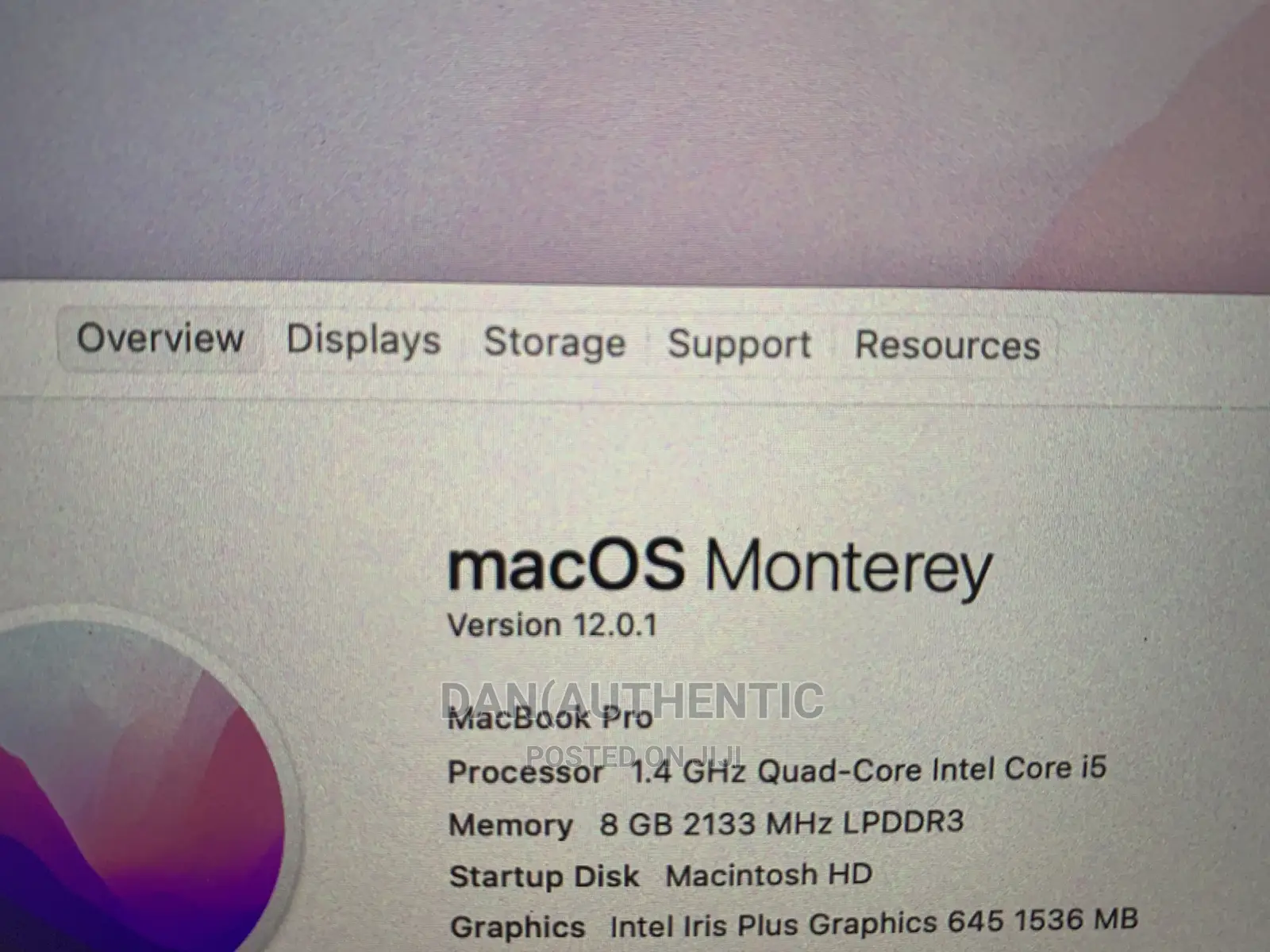 New Laptop Apple MacBook Pro 2020 8GB Intel Core I5 SSD 256GB