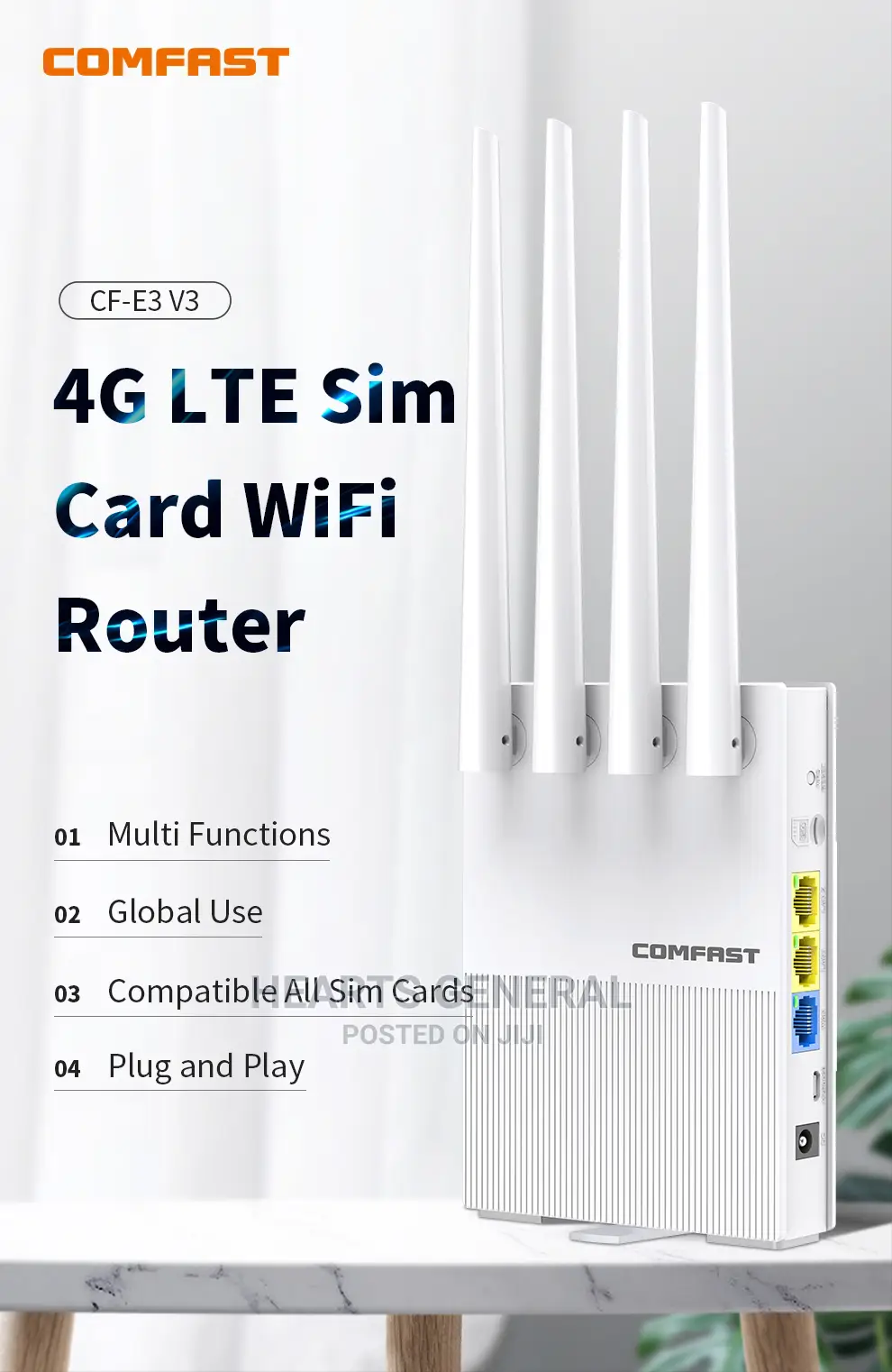 4G Internet Wifi Router (Router, Access Point and Bridge)