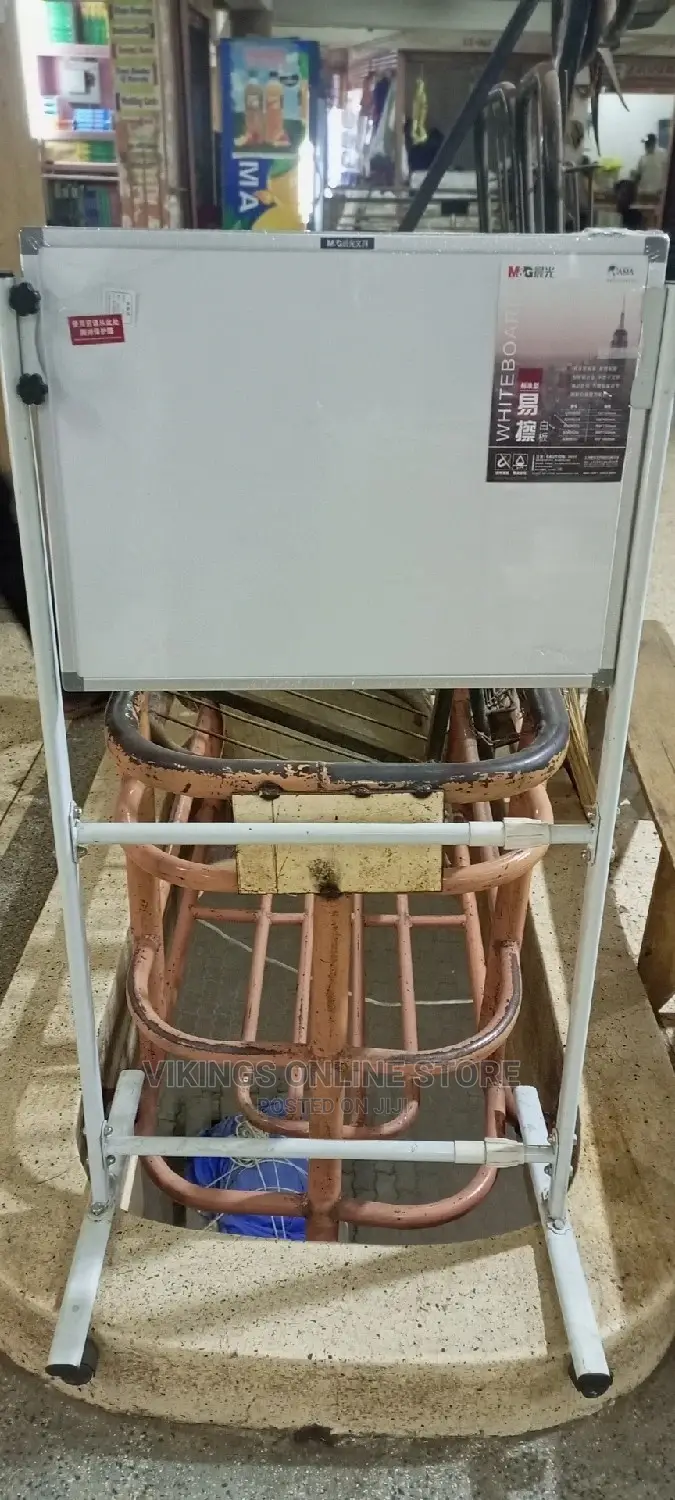 Adjustable White Board Stand With Rollers