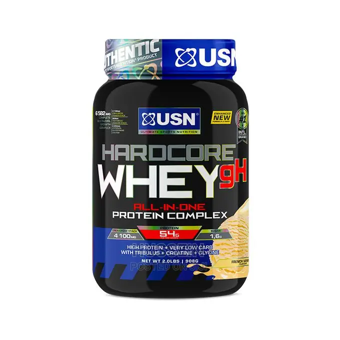 USN Hardcore Whey GH - 908g (2 Lbs) in All Flavours