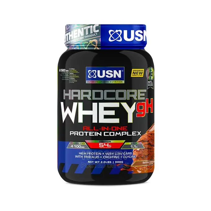 USN Hardcore Whey GH - 908g (2 Lbs) in All Flavours