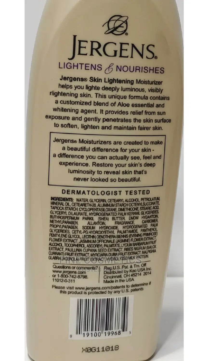ORIGINAL Jergens Skin Lightening Moisturizing Lotion 600ml