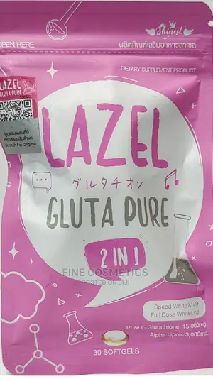 LAZEL Pure Gluta 2-In-1 Speed White Full Dose 30 Gel Tabs