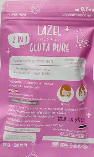 LAZEL Pure Gluta 2-In-1 Speed White Full Dose 30 Gel Tabs
