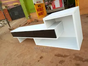 White and Black Tv Stand
