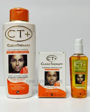 CT+ Clear Therapy Whitening Set of 3; Lotion, Serum and Soap