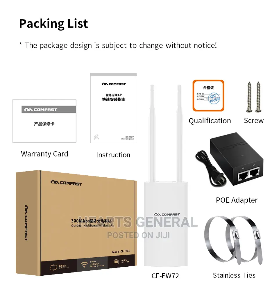 Outdoor Wireless Ap ( Comfast 1200 Mbps )