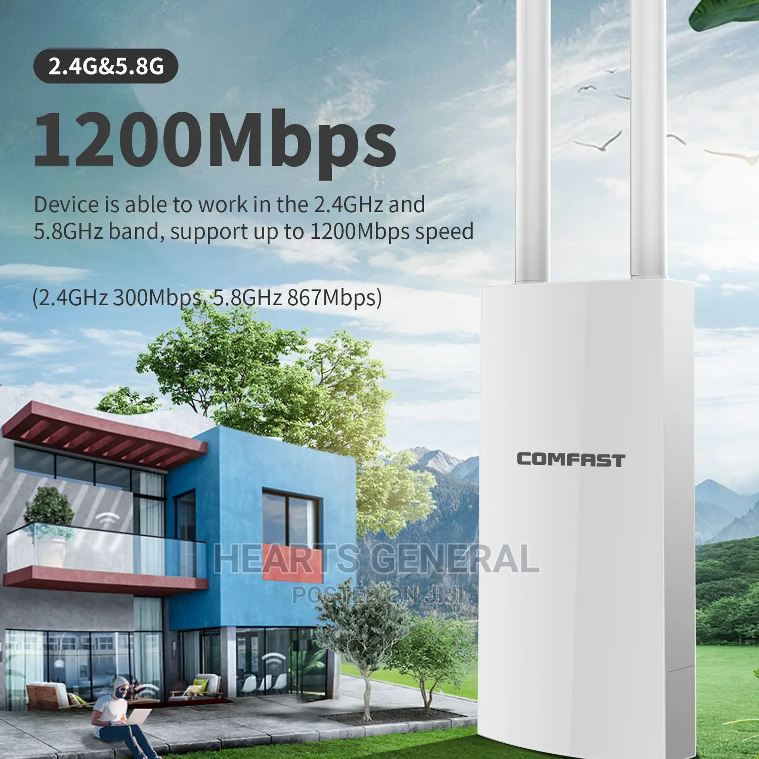 Outdoor Wireless Ap ( Comfast 1200 Mbps )