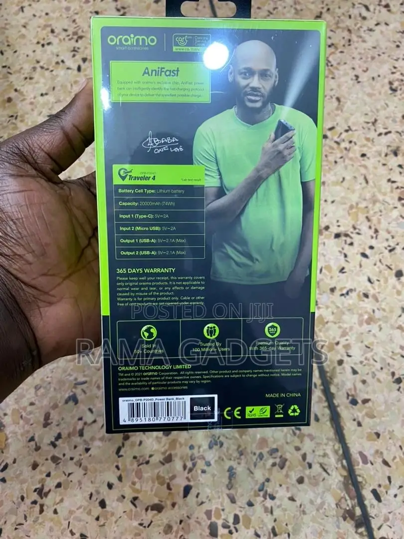 20000mah Oraimo Power Bank