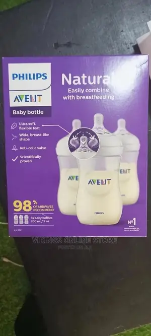 3 Pieces Original AVENT Baby Feeding Bottles