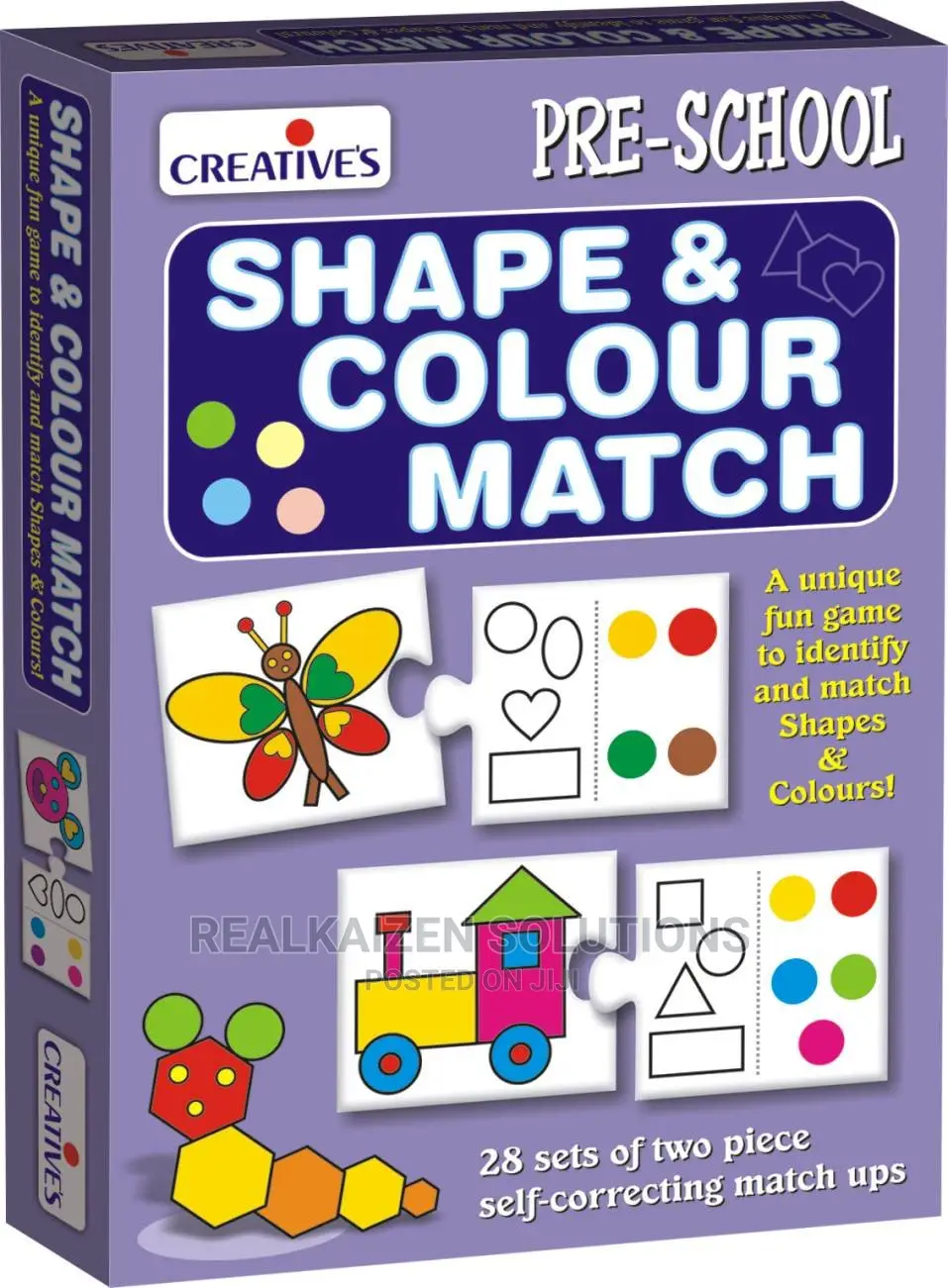 CREATIVES Kids Educational Aids Shape and Colour Match Game
