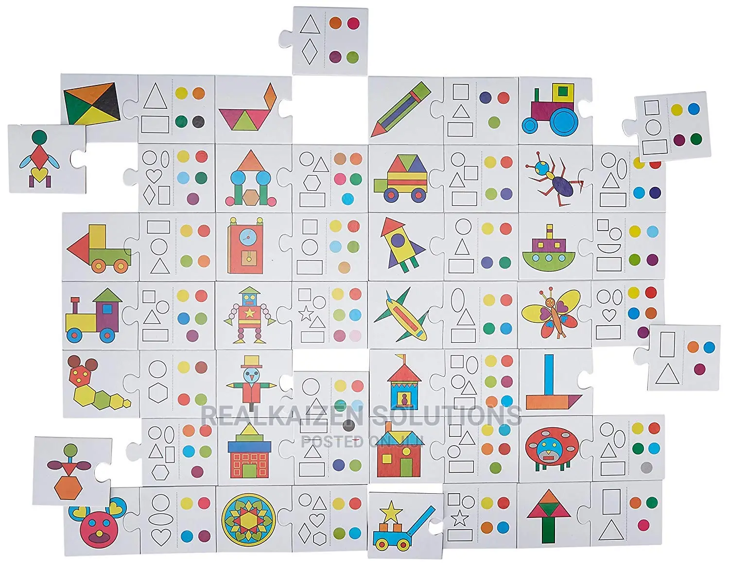 CREATIVES Kids Educational Aids Shape and Colour Match Game
