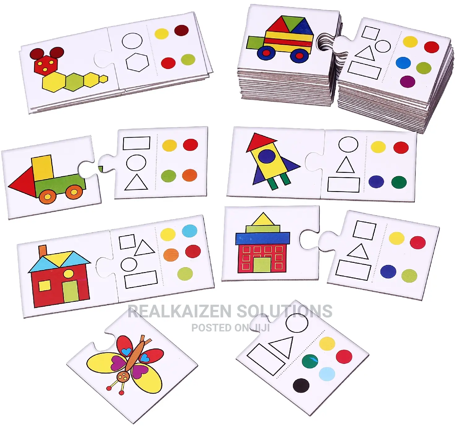 CREATIVES Kids Educational Aids Shape and Colour Match Game