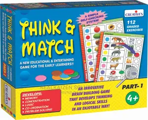 CREATIVES Educational Think and Match Icard Game Board