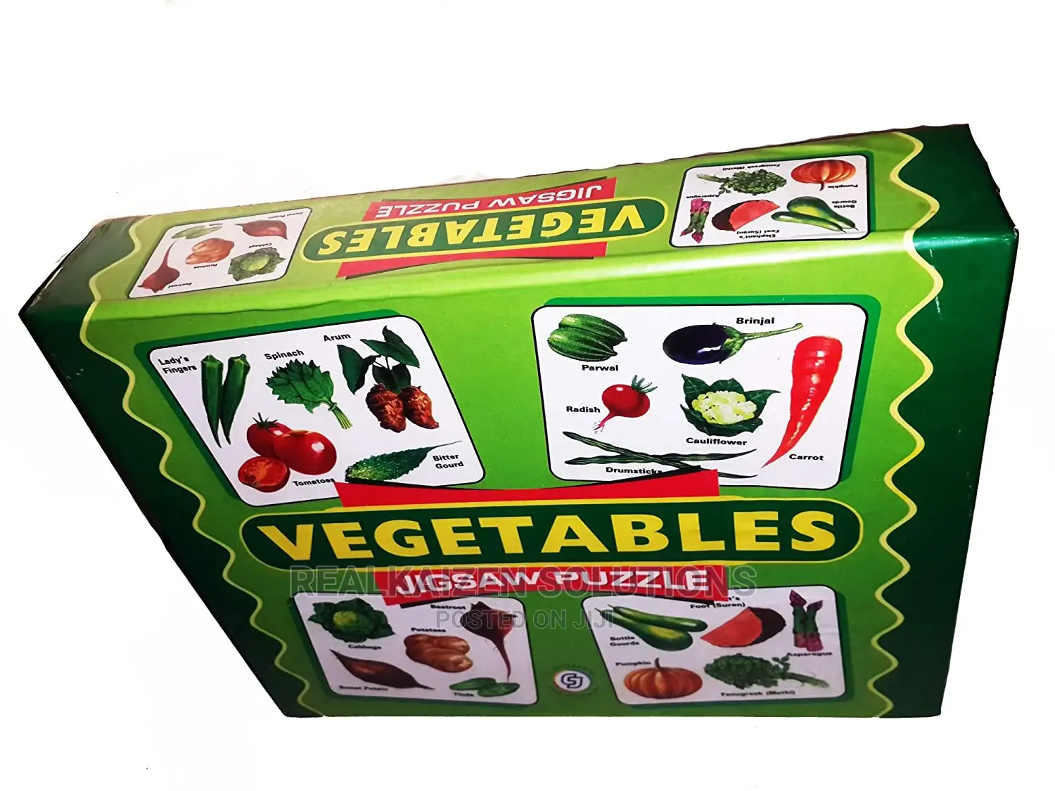 CJ Enterprise Kid Learning Vegetables Jigsaw Puzzle