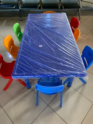 Plastic Kids Strong Chairs and Rectangular Table