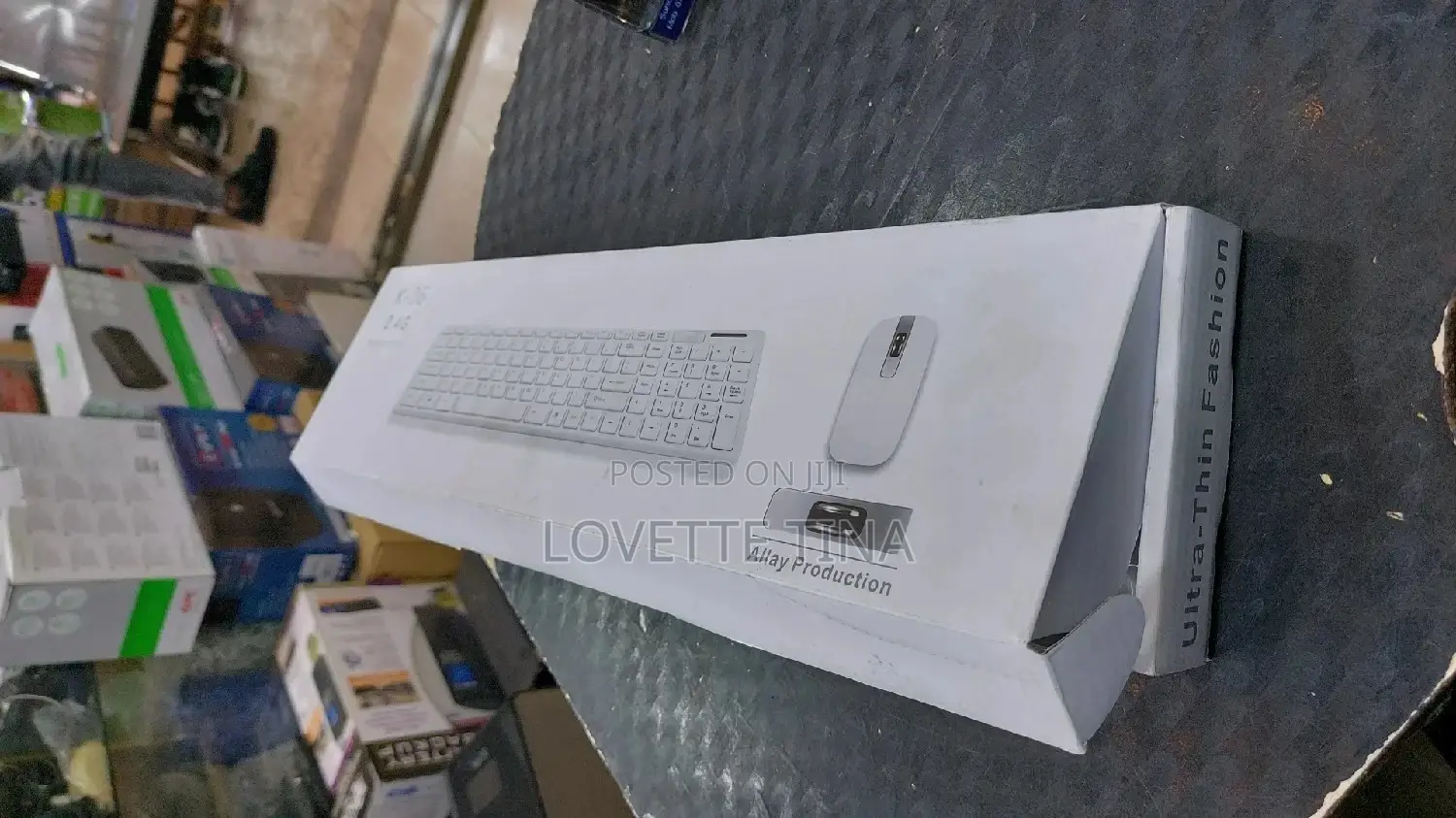White Wireless Keyboard and Mouse